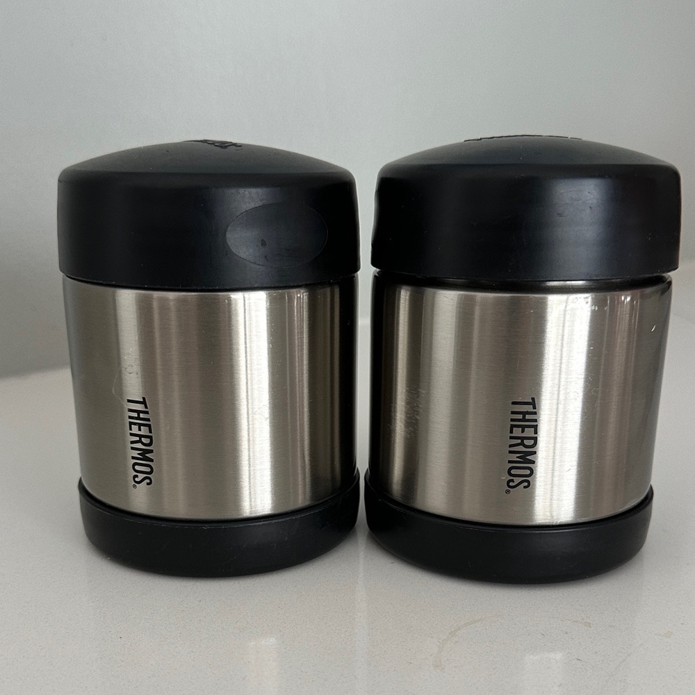 Thermos 10 oz Vacuum Insulated Stainless Steel Food Jars, set of 2